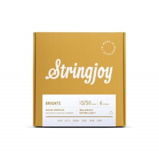 Stringjoy BRIGHTS 80/20 Bronze 10-50 黃銅 6弦木吉他套弦 STRSJ-BB1050